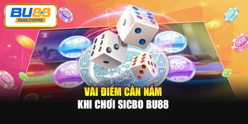 Vài điểm cần nắm khi chơi Sicbo BU88